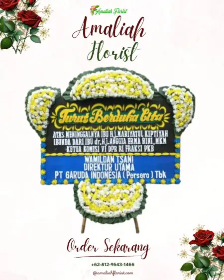 Papan Bunga Duka Namo Gajah
